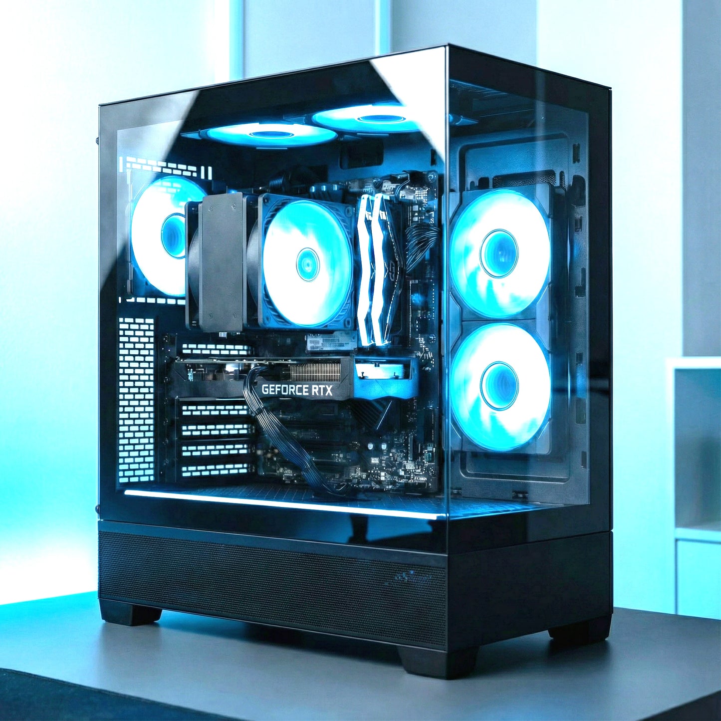 Competitive High End Gaming PC | Nvidia RTX 5060 | AMD Ryzen 7 5700X | 32GB RAM | 1TB NVMe SSD | Win 11 Pro | WiFi 6E