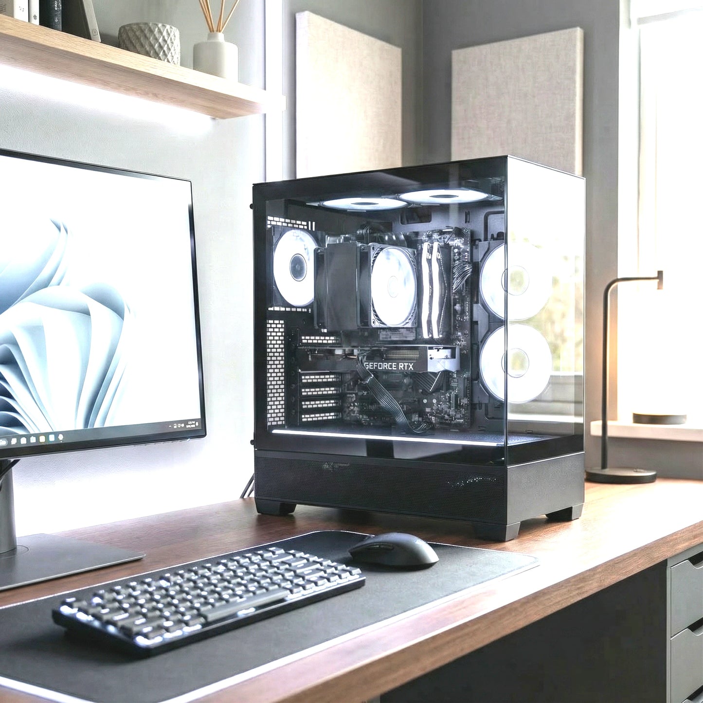 Competitive High End Gaming PC | Nvidia RTX 5060 | AMD Ryzen 7 5700X | 32GB RAM | 1TB NVMe SSD | Win 11 Pro | WiFi 6E