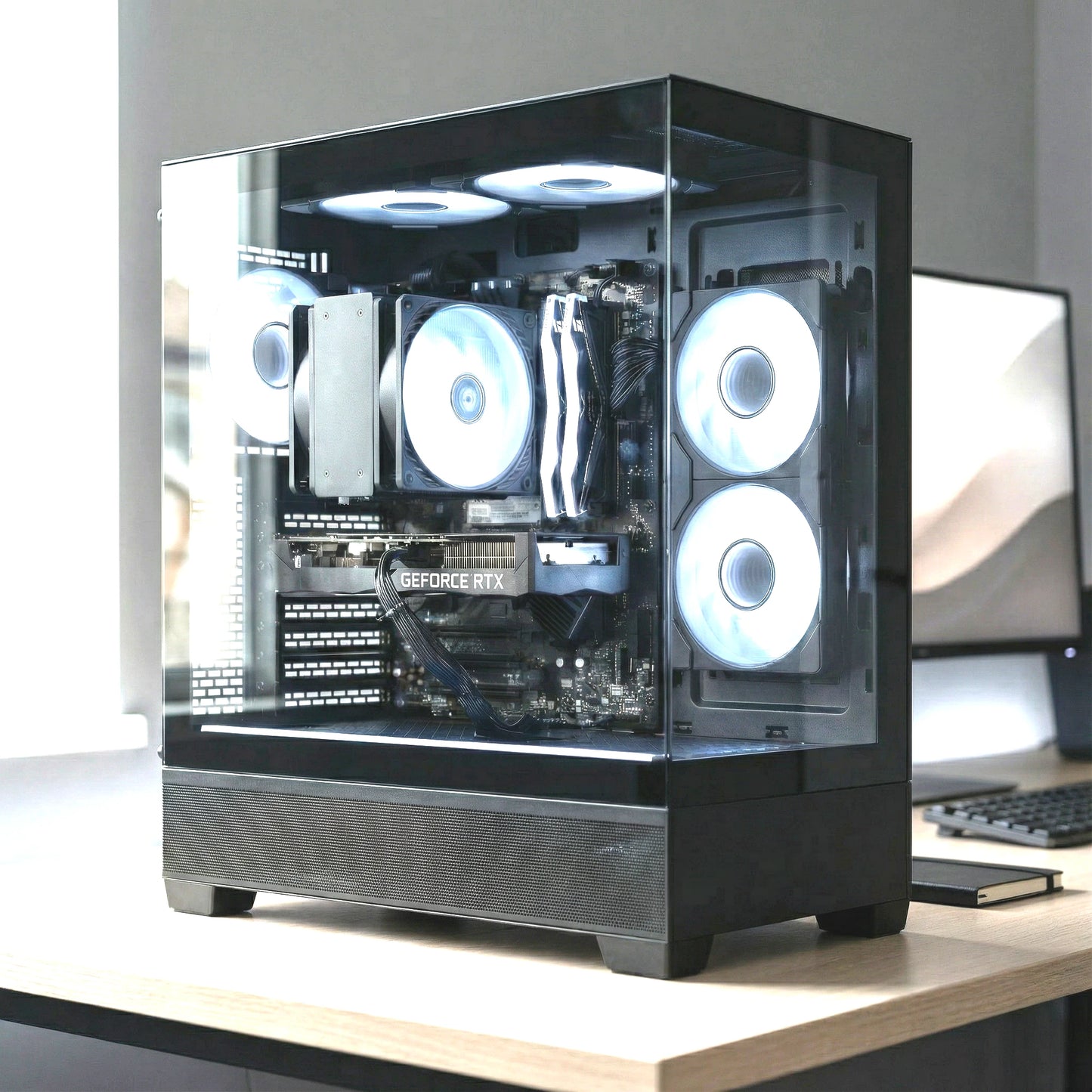 Competitive High End Gaming PC | Nvidia RTX 5060 | AMD Ryzen 7 5700X | 32GB RAM | 1TB NVMe SSD | Win 11 Pro | WiFi 6E