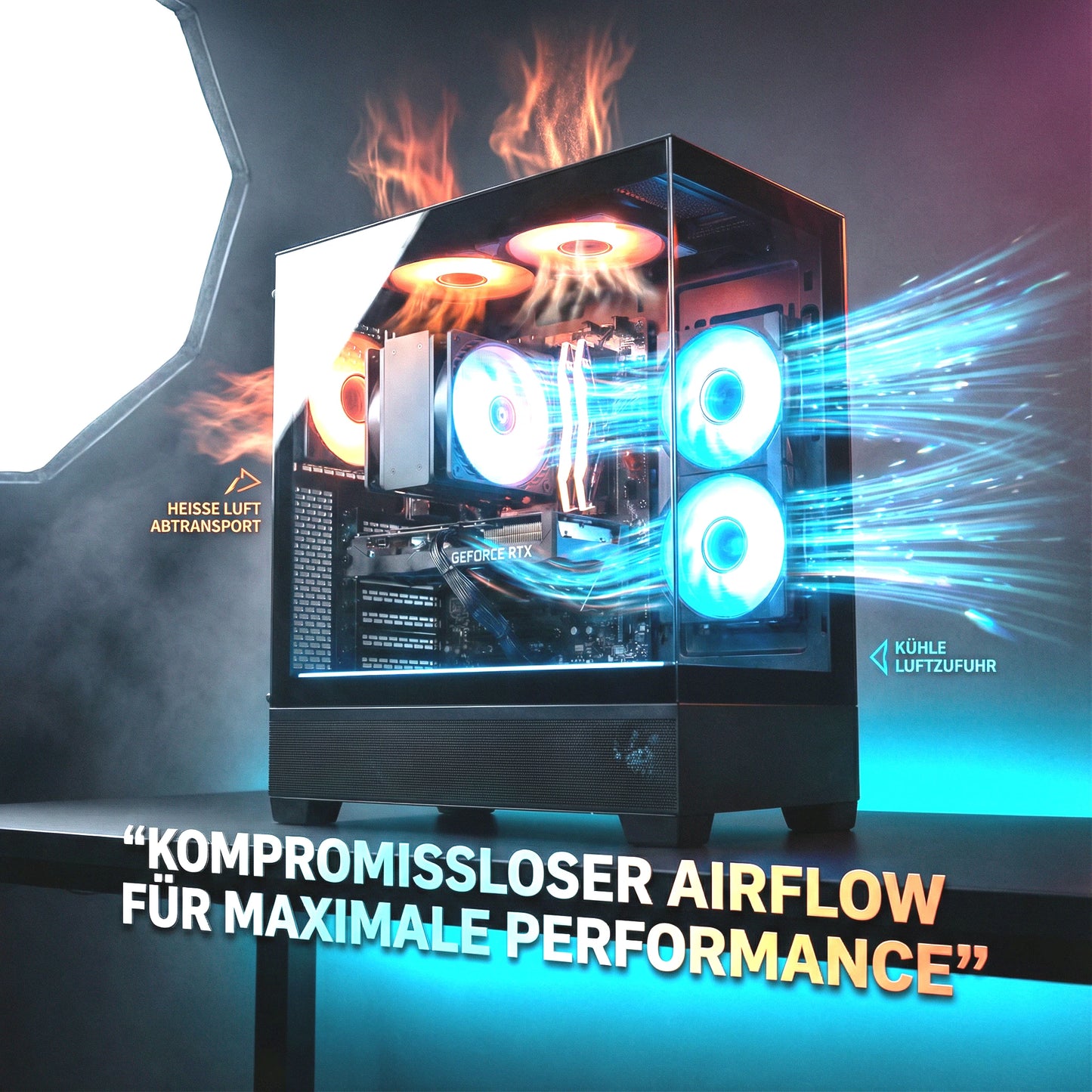 Competitive High End Gaming PC | Nvidia RTX 5060 | AMD Ryzen 7 5700X | 32GB RAM | 1TB NVMe SSD | Win 11 Pro | WiFi 6E
